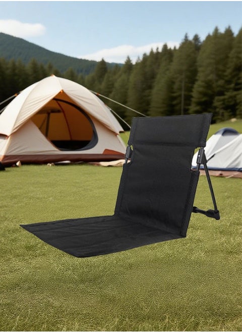Portable Camping Chair Ultra-Light Folding Floor Chair Garden Single Chair Aluminum Alloy Material Adjustable Angle Beach Chairs For Camping, Beach Outdoor Tent Accessories /15.35x14.57x16.54 Inches