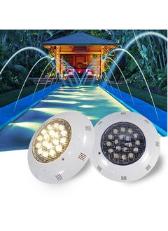 Generic White Light Wall Mounted Underwater Light 12V Pool Fountain Landscape Underwater Lighting Seven Color LED Waterproof Swimming Pool Light  - Image 1