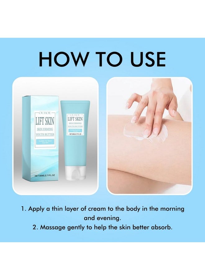 OUKPANE - 2Pcs Luxelift Skin Firming Youth Butterluxelift Skin Firming Creamluxelift Skin Firming Body Butterbutter Anti Aging Moisturizer. - Image 1
