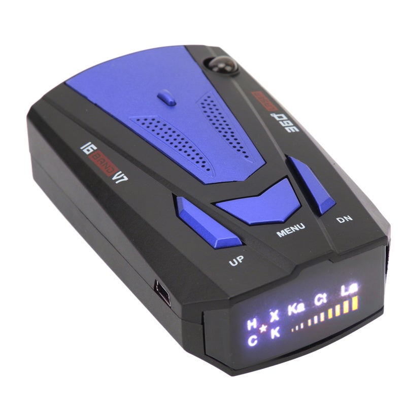 Car Radar Detector: Blue, 360 Degree Laser Detection, Extreme Range Super Heterodyne Technology - Multifunctional Auto Mute & Auto Shutdown, GPS Alert for Vehicle Drivers - Image 3