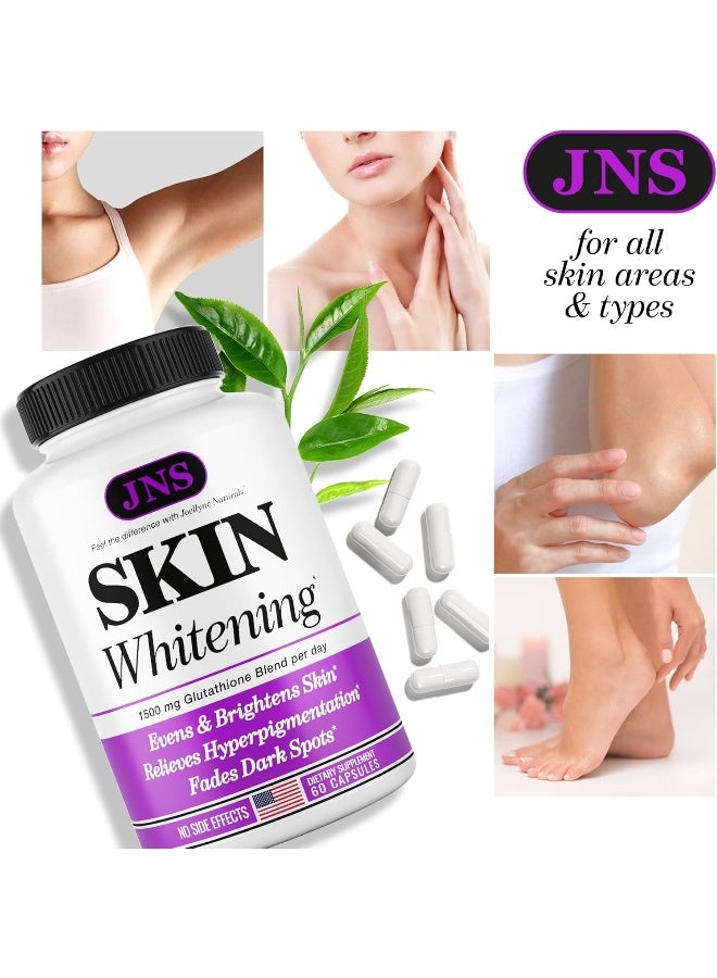 حبوب الجلوتاثيون من جولين ناتشورالز - مكمل الجلوتاثيون المصنوع في الولايات المتحدة الأمريكية - جمال البشرة - البقع الداكنة، الكلف، مزيل ندبات حب الشباب، علاج فرط التصبغ - تركيبة مضادة للأكسدة مضادة للشيخوخة - Image 4