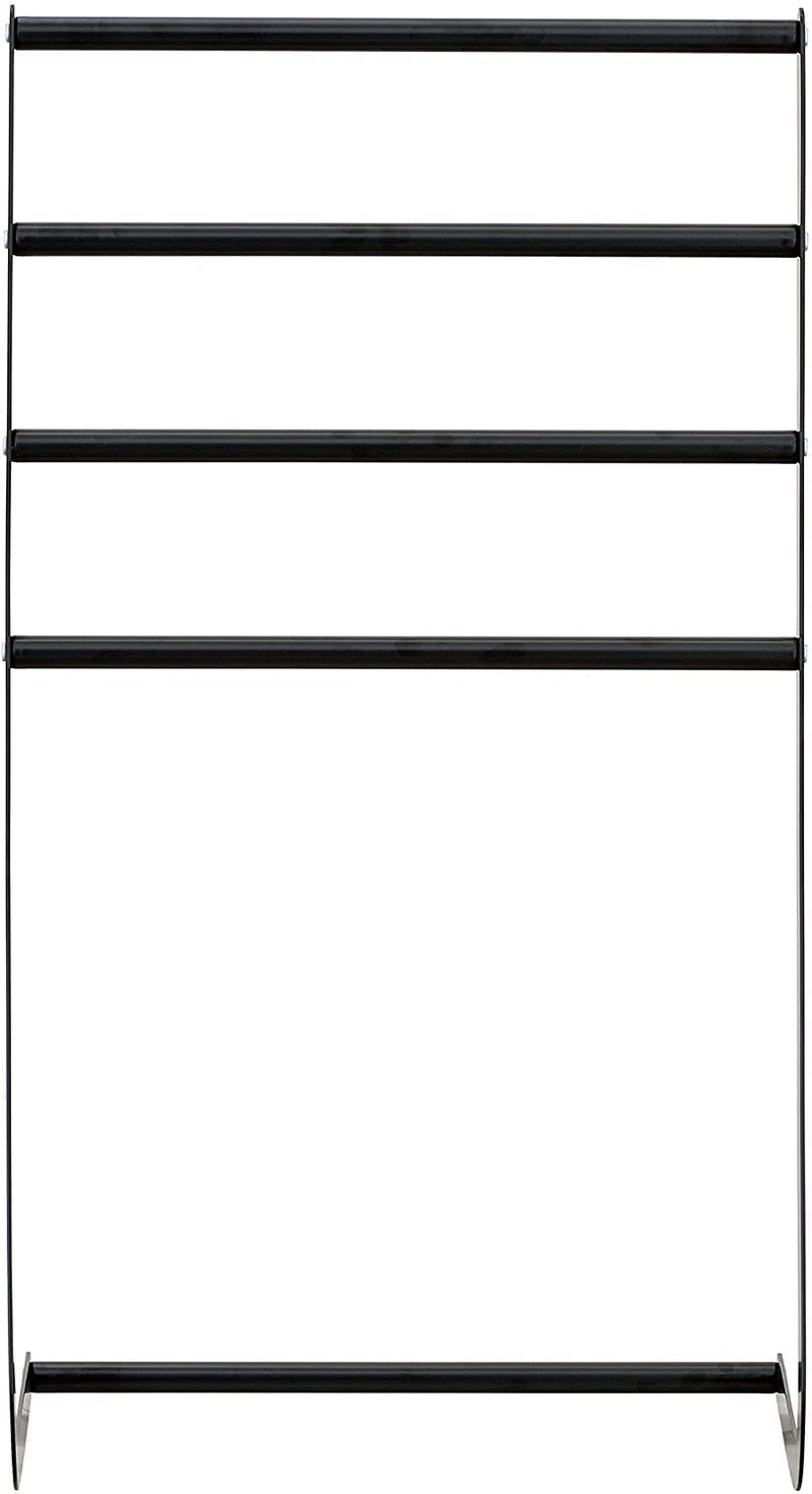 INDIAN DECOR XL60180 Tall Freestanding Metal Towel Rack, 4 Tier Laundry Drying Stand, Clothes Drying Rack Black - Image 4