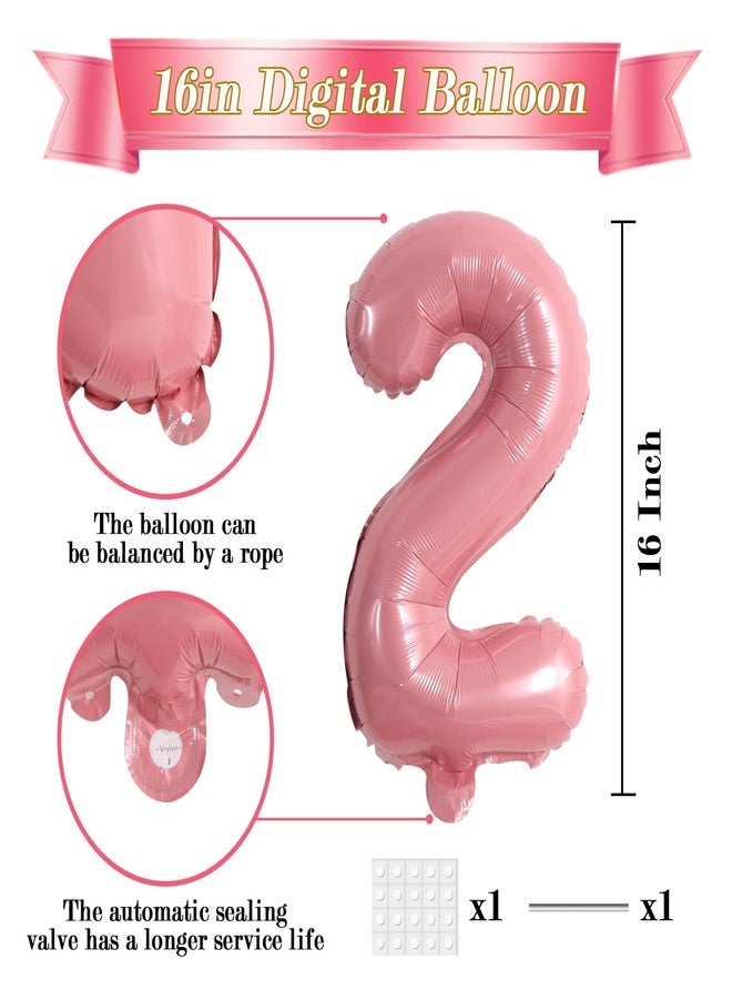 TONIFUL Number Balloons 16 Inch Light Pink 0-9 Number Mylar Foil Balloons 10 Pcs Custom Digital Balloons for Birthday Party Engagement Graduations Anniversary Baby Shower Decorations Party Supplies - Image 2