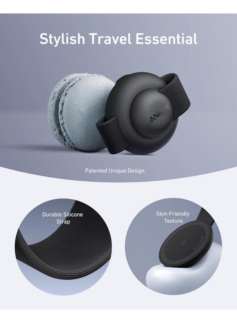 Anker MagSafe Compatible 3-in-1 Wireless Charging Station, Qi2 Certified MagGo 15W Charger, Foldable Travel Charging Pad for iPhone 15/14/13/12, AirPods, Apple Watch - - Image 2