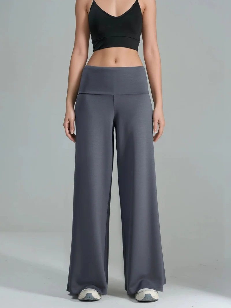 هيكاب Modal Touch Folded Waist Palazzo Pants
