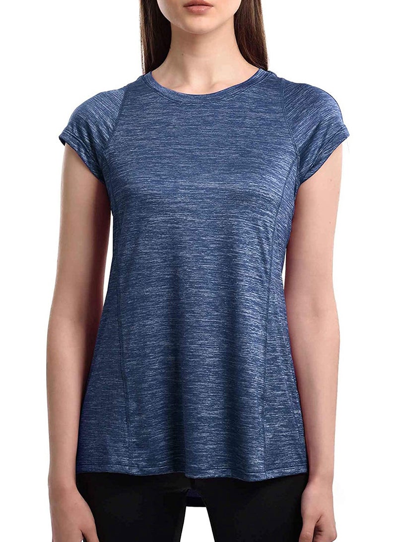 Sharpdo Women's Workout Tops Athletic Shirts Yoga Tops Sports Short Sleeve Running Gym T-Shirts  - Image 1