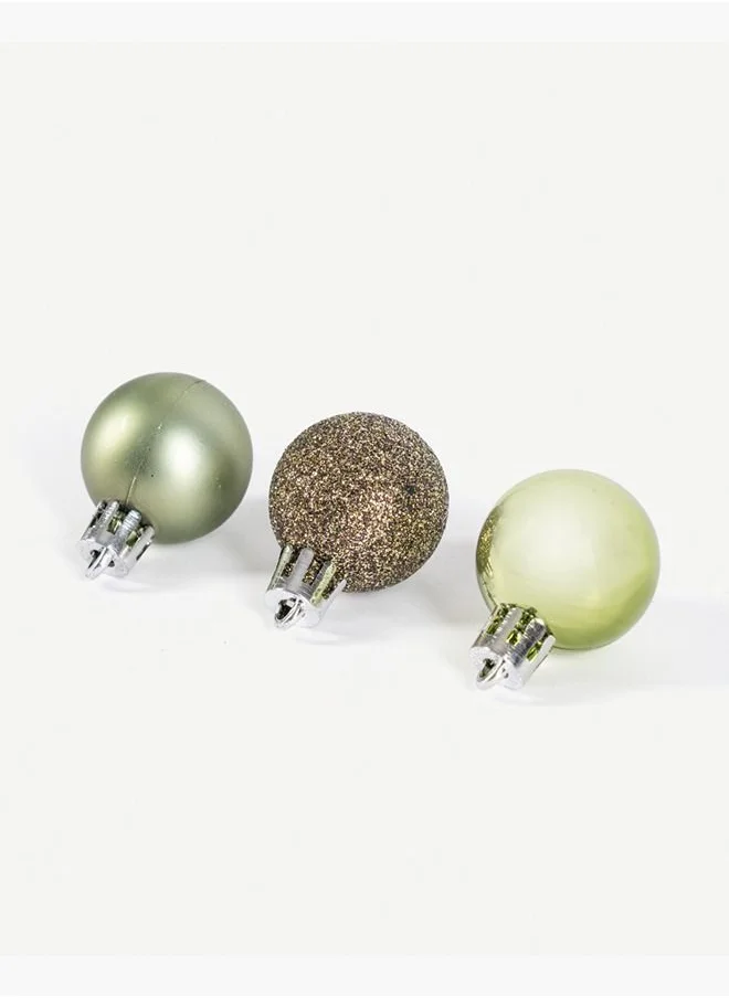 OC HOME Christmas Balls Set of 24pcs Olive
