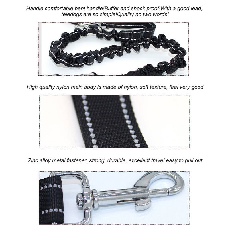 One Tow Two Leash 2 Dog Rope Elastic Cushion Dog Leash Dog Walking Leash Dog Belt Double Lead - Image 5