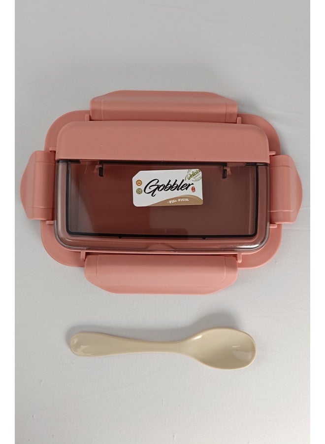 توشيونيكس صندوق غداء سعة 1.1 لتر - طبقتان - مقاوم للتسرب، خالٍ من مادة BPA، 3 أقسام، مع ملعقة متضمنة - للأطفال والكبار - مثالي للمدرسة والمكتب والسفر والمنزل - 20×12×6 سم - Image 4