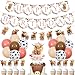Funmemoir Highland Cow Birthday Decorations Girl Boho Retro Floral Party Supplies Happy Birthday Banner Cattle Garland Cake Toppers Balloons for Farm Animal Holy Cow Party Decor - Image 3