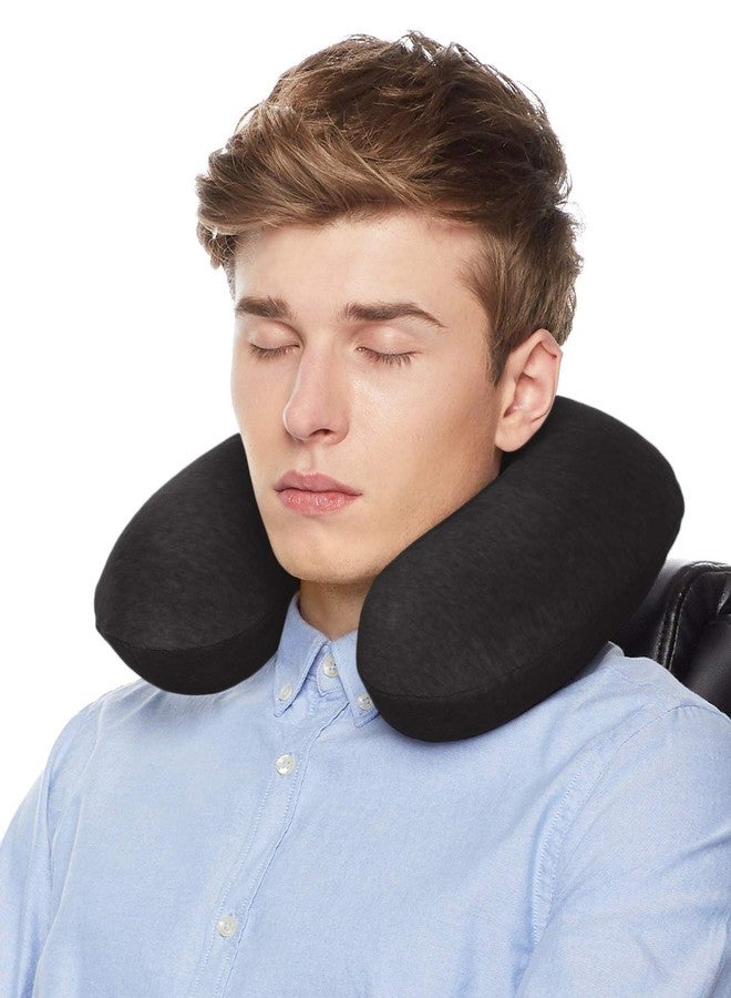اس جي وسادة إس جيه للجنسين على شكل حرف U مصنوعة من الألياف الدقيقة الناعمة، وسادة مريحة للرقبة للسفر، السيارة، القطار، الطائرة، الحافلة -01 - Image 1