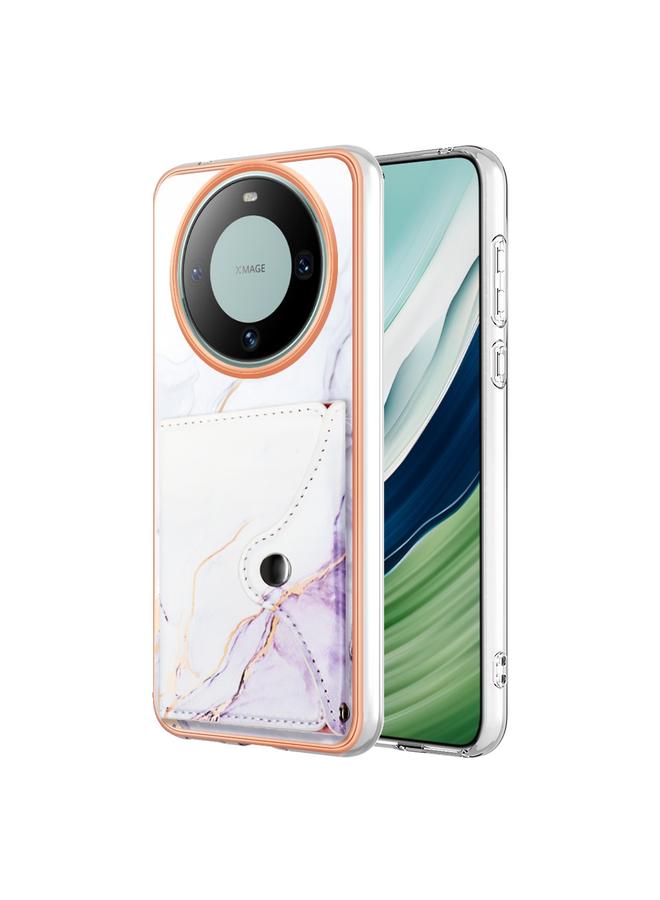 إيروريكس جراب لهاتف Huawei Mate 60 Pro بنمط رخامي مع فتحة بطاقة IMD - Image 1