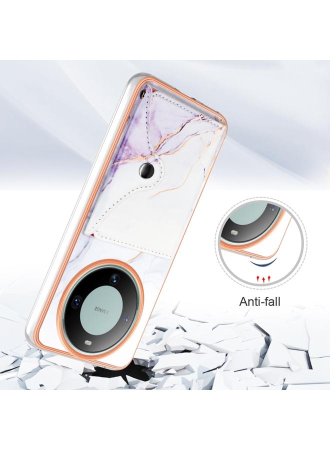 إيروريكس جراب لهاتف Huawei Mate 60 Pro بنمط رخامي مع فتحة بطاقة IMD - Image 2