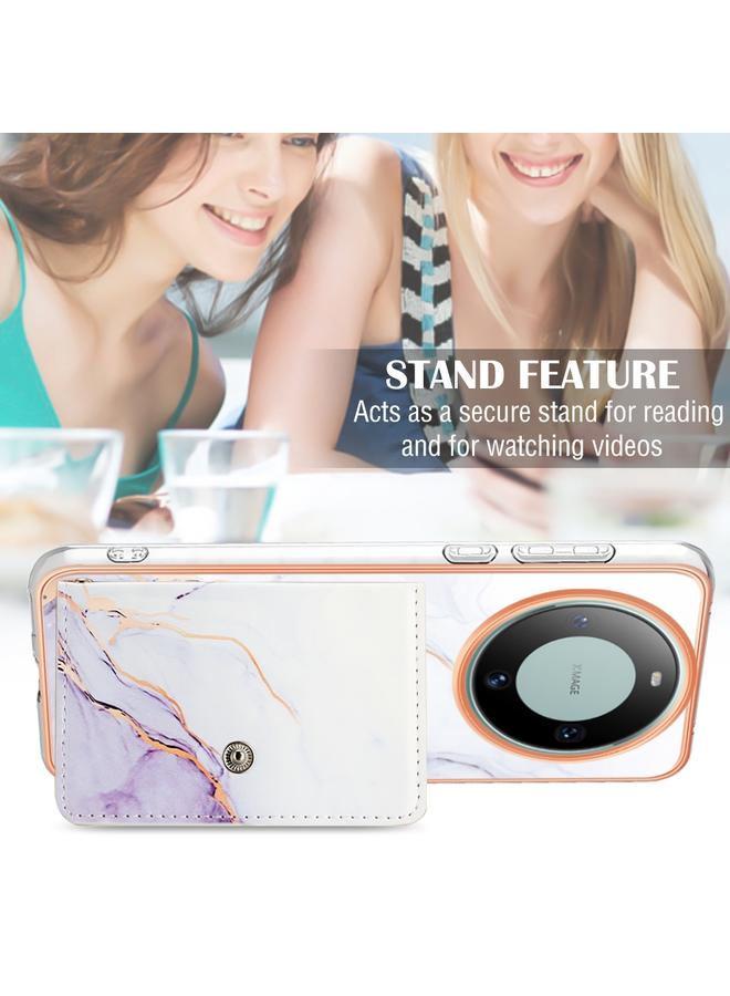 إيروريكس جراب لهاتف Huawei Mate 60 Pro بنمط رخامي مع فتحة بطاقة IMD - Image 4