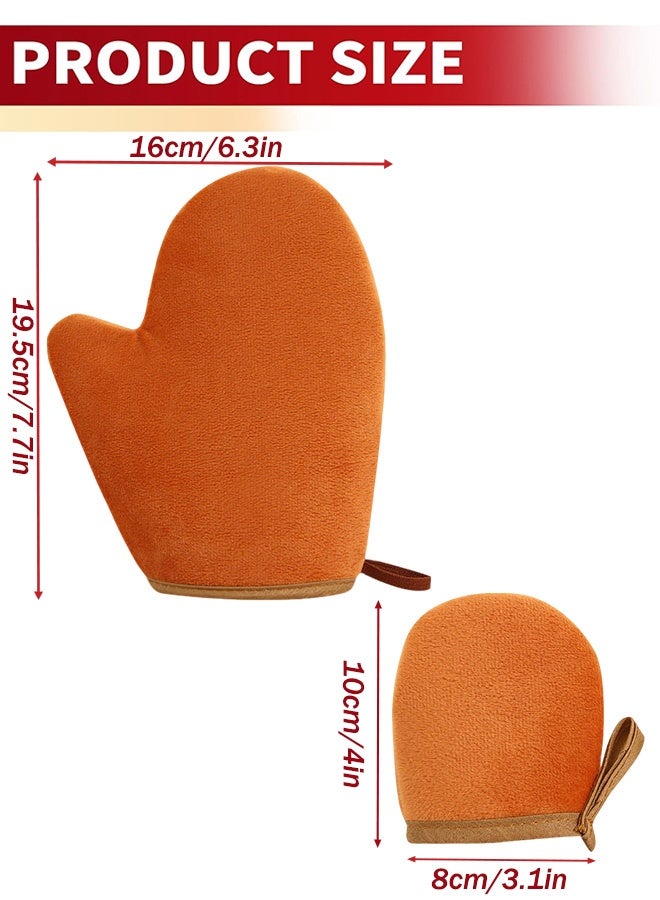 2 Pack Self Tanning Mitt Applicator Mitt Self Tanner Mits Self Tan Face Mit Tan Physics True Color Sunless Tanner Spray Tan Mitt Applicator Sunless Tanning - Image 2