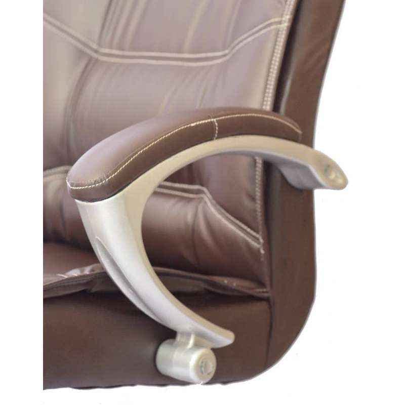 ROAR WOOD ROAR WOOD High Back Brown Leatherette Executive Boss Director Manager Desk Chair Gaming Special Office Revolving 360 Fully Adjustable with Extra Comfort for Work at Home  - Image 5