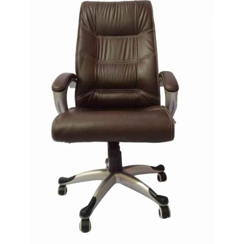 ROAR WOOD ROAR WOOD High Back Brown Leatherette Executive Boss Director Manager Desk Chair Gaming Special Office Revolving 360 Fully Adjustable with Extra Comfort for Work at Home  - Image 3