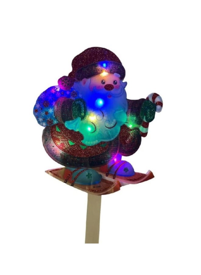 زينة عيد الميلاد في الهواء الطلق ديكور عيد الميلاد أضواء حديقة سانتا كلوز - Image 3