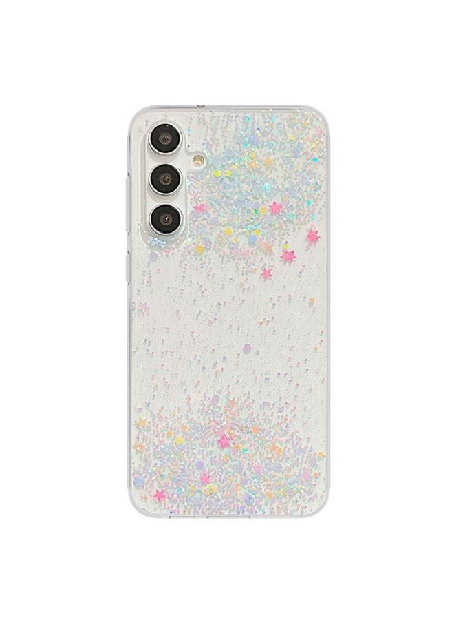اس-توب جراب لهاتف Samsung Galaxy A14 5G جراب هاتف Dreamy Star Glitter Epoxy TPU - Image 1