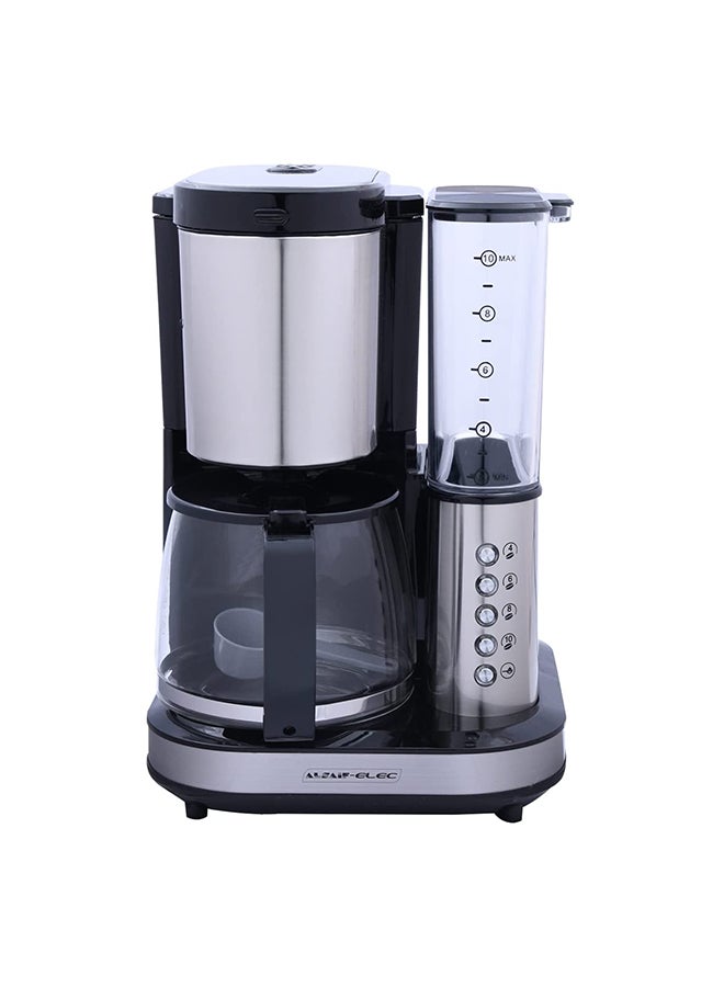 ALSAIF-ELEC Coffee Maker Machine 1.25 Liter 1.25 L 800 W E03412 Multicolour - Image 1