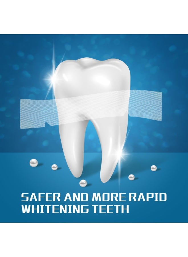Dental Whitening Tape 44 Strips - Peroxide Free Dental Whitening - No Pain Sensitivity - Effective Whitening Strips, Removes Coffee/Tea/Wine Spots, Visible Results Quickly - Image 2