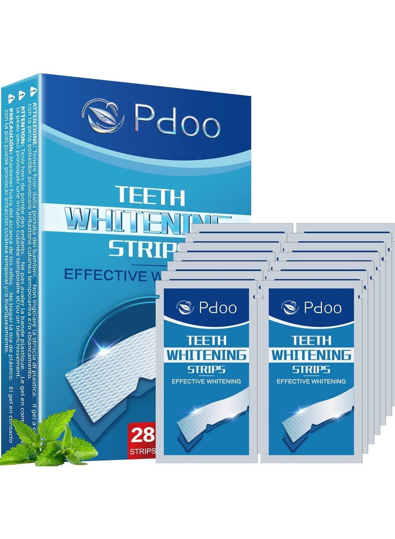 Dental Whitening Tape 44 Strips - Peroxide Free Dental Whitening - No Pain Sensitivity - Effective Whitening Strips, Removes Coffee/Tea/Wine Spots, Visible Results Quickly - Image 1