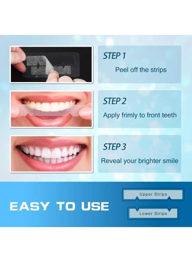 Dental Whitening Tape 44 Strips - Peroxide Free Dental Whitening - No Pain Sensitivity - Effective Whitening Strips, Removes Coffee/Tea/Wine Spots, Visible Results Quickly - Image 3