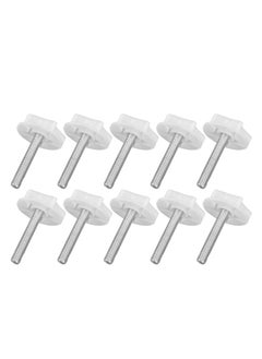Thoraya 10PCS Leg Levelers Leveling Foot Adjustable PP Iron Screw On Easy Operation Furniture Levelers for Headboard Furniture  - Image 2