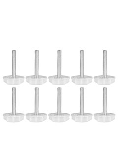 Thoraya 10PCS Leg Levelers Leveling Foot Adjustable PP Iron Screw On Easy Operation Furniture Levelers for Headboard Furniture  - Image 4
