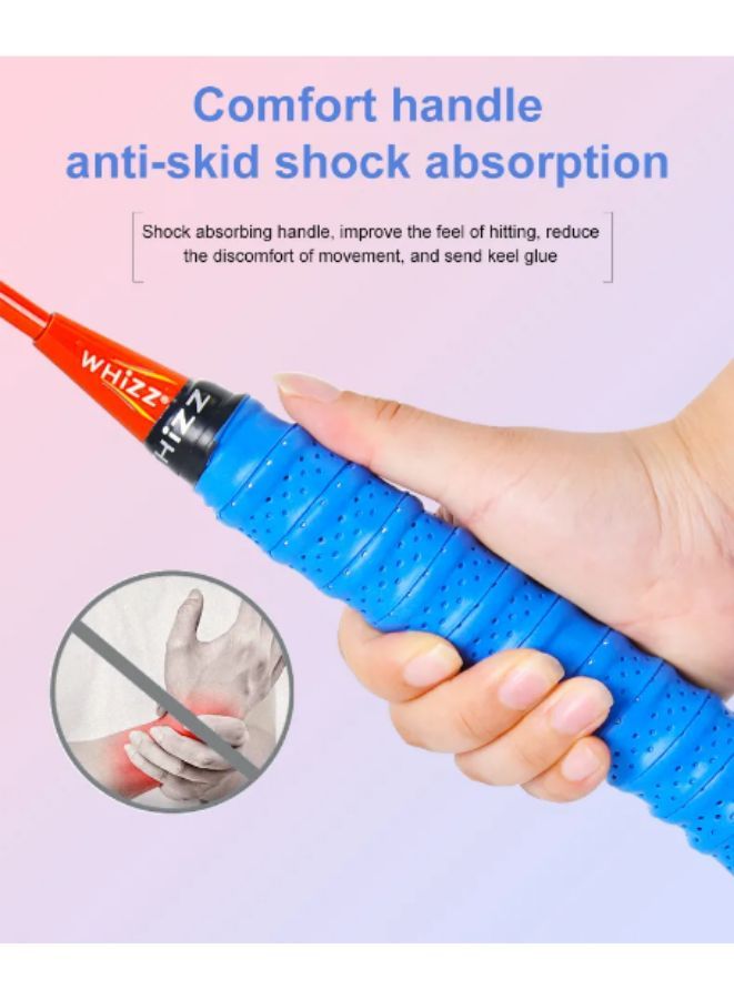 Whizz T20 2 Pcs Badminton Racket Set For Family Game, School Sports, Lightweight With Full Cover For Indoor And Outdoor Play Beginners Level, Black - Image 3