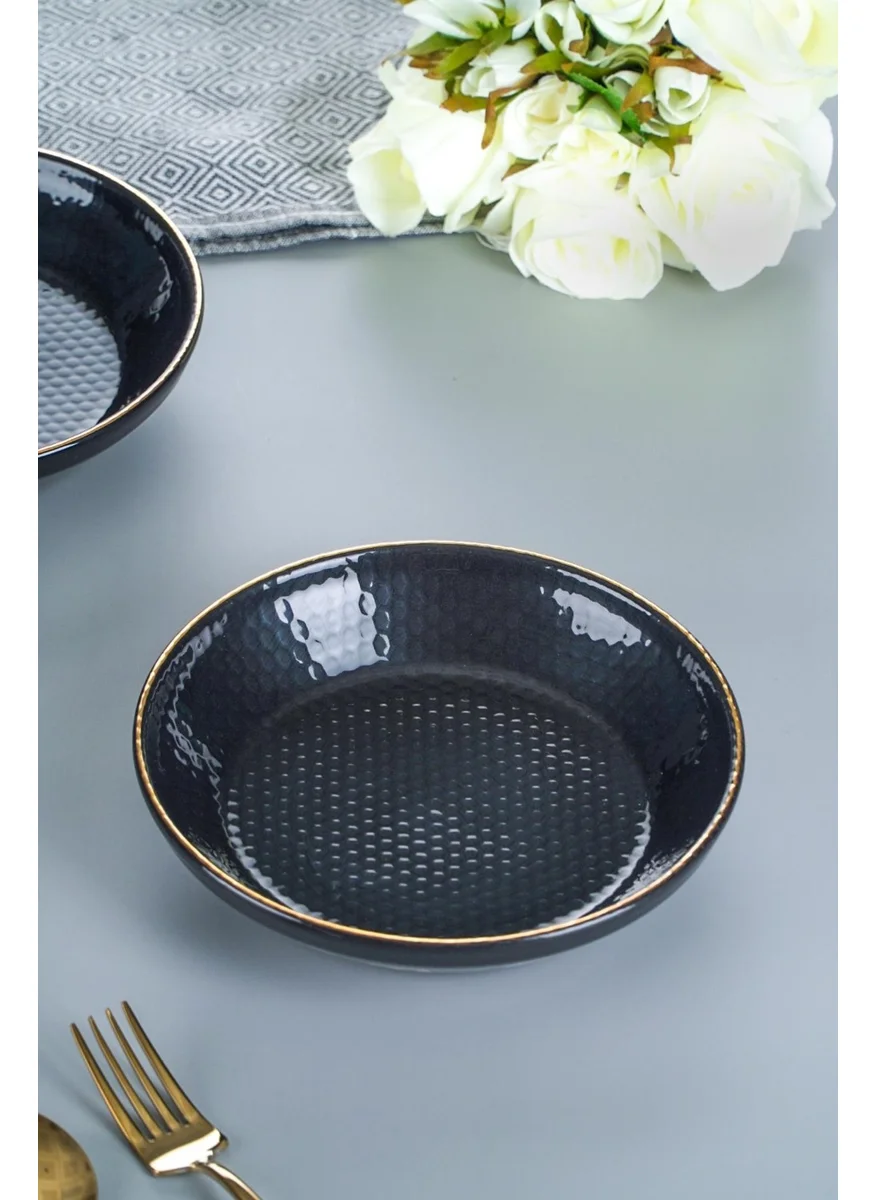 أكار Nordic Trend Black Deep Plate - 18.5 cm