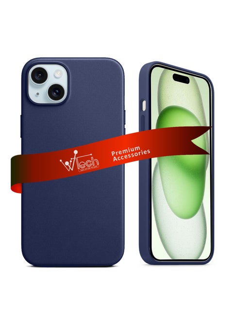 Soft Liquid Silicone Case Cover For Apple iPhone 15 2023 Navy Blue