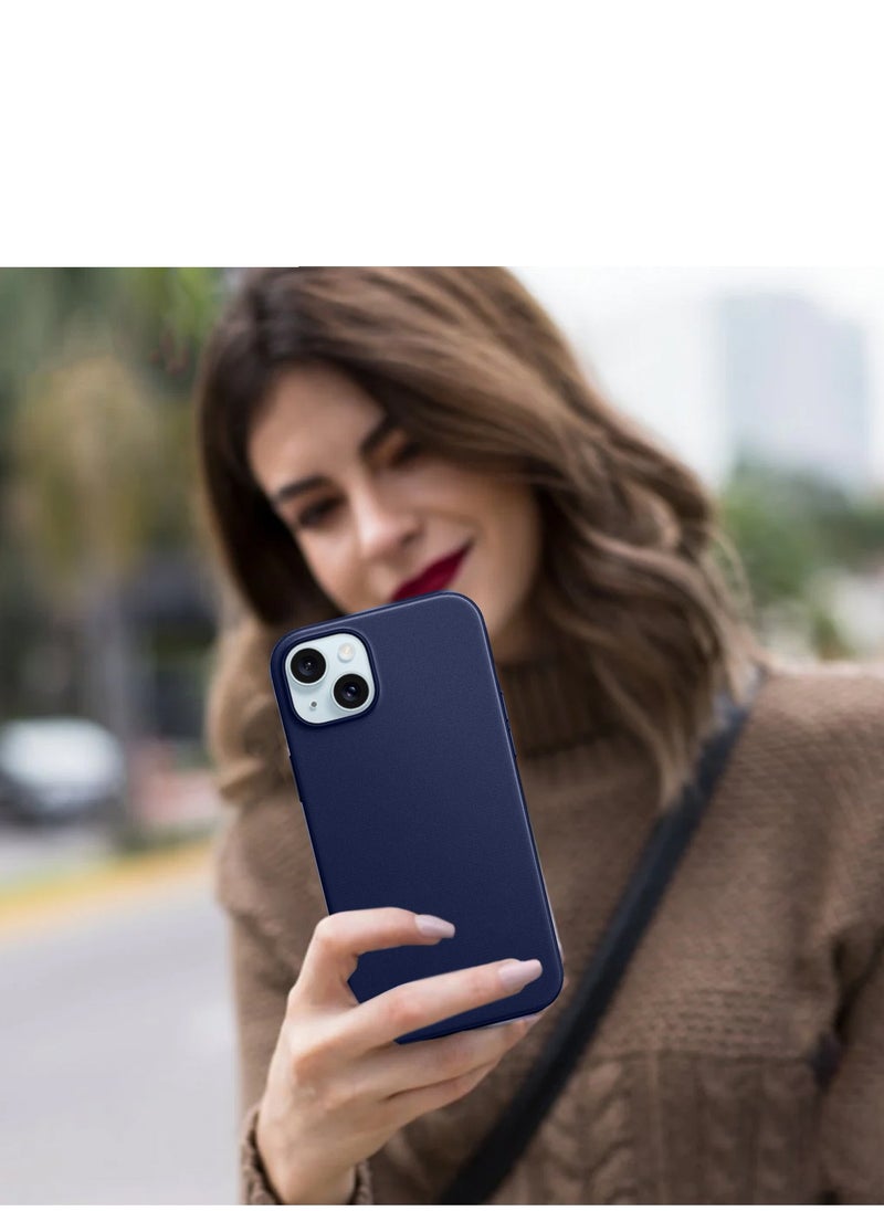 Wtech - Soft Liquid Silicone Case Cover For Apple iPhone 15 2023 Navy Blue - Image 1