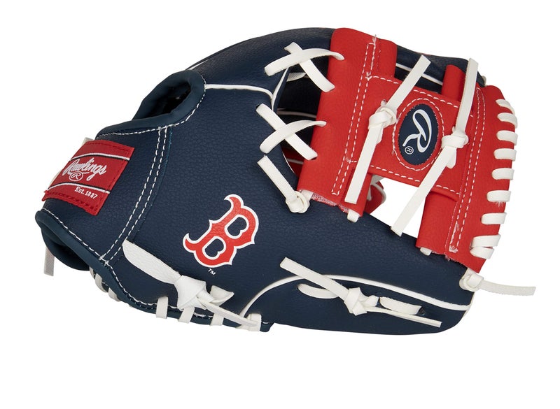 Rawlings | MLB Players Glove Series | T-Ball & Youth Baseball Gloves | Boston Red Sox NAVY 10' - Image 1