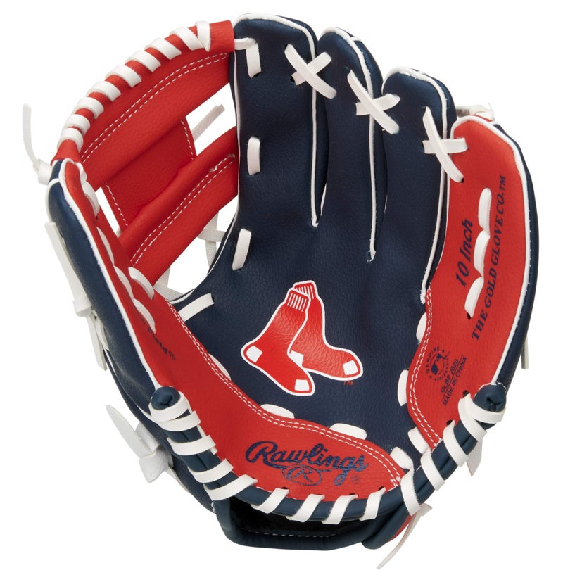 Rawlings | MLB Players Glove Series | T-Ball & Youth Baseball Gloves | Boston Red Sox NAVY 10' - Image 2
