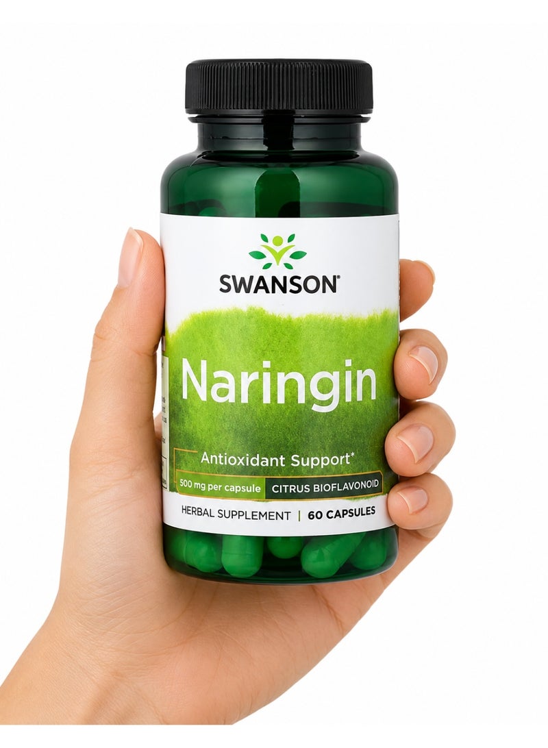 SWANSON Naringin, 500 mg, 60 Capsules By Swanson Vitamins - Image 3