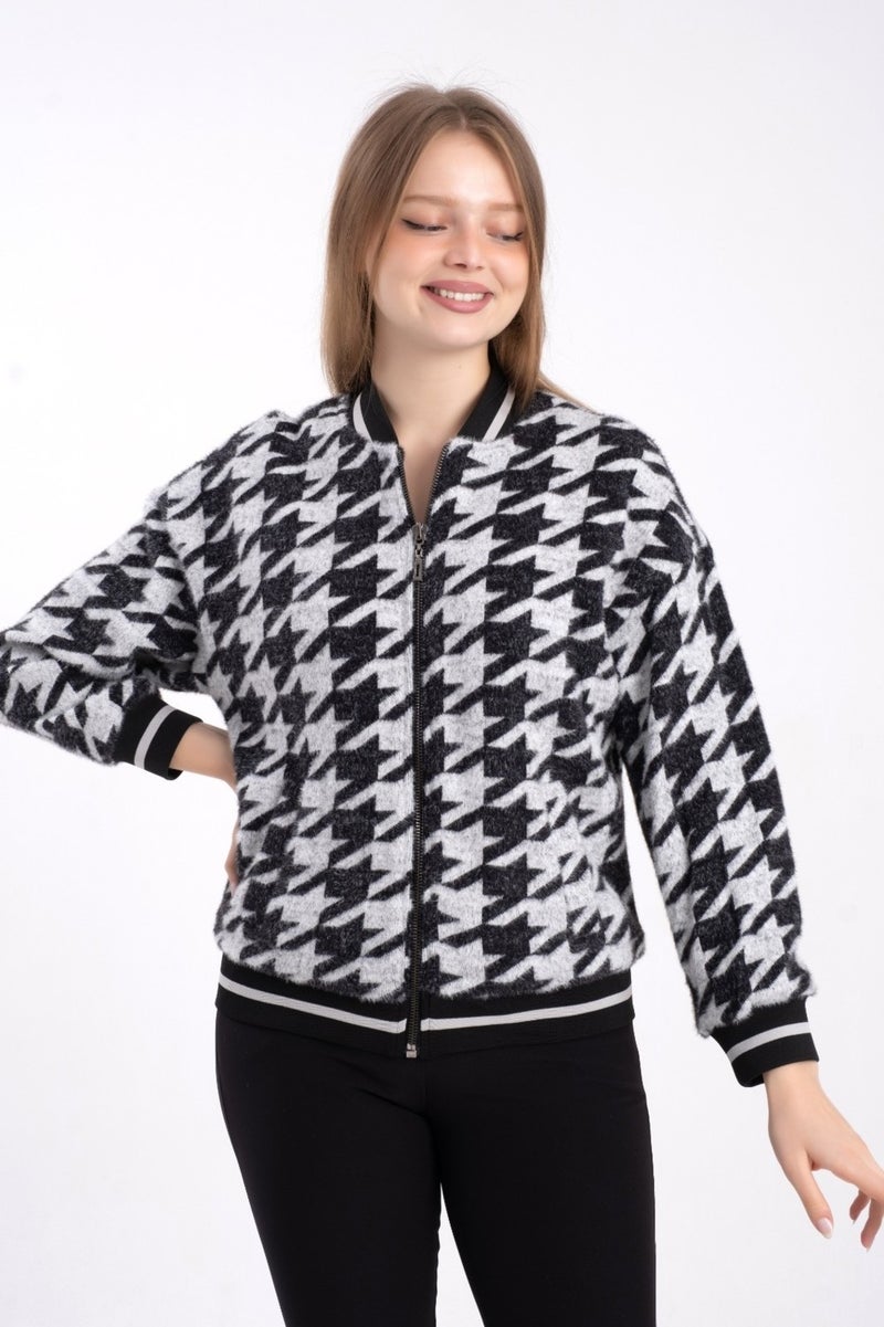 Modatalika Knitted Ribbed Lined Short Coat - Image 2