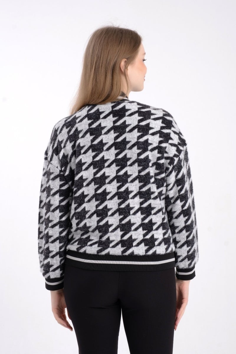 Modatalika Knitted Ribbed Lined Short Coat - Image 5