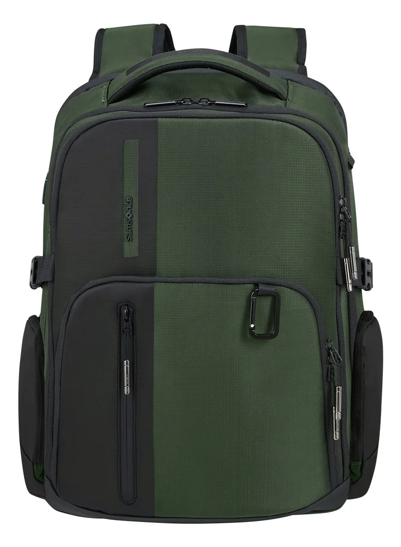 Samsonite  Biz2Go 15.6" DayTrip Laptop Backpack, Polyester, Earth Green|Bottle Holder|Adjustable Strap|RPET|Tablet Compartment|Ergo Back - 2 Years International Warranty  | Best Price UAE