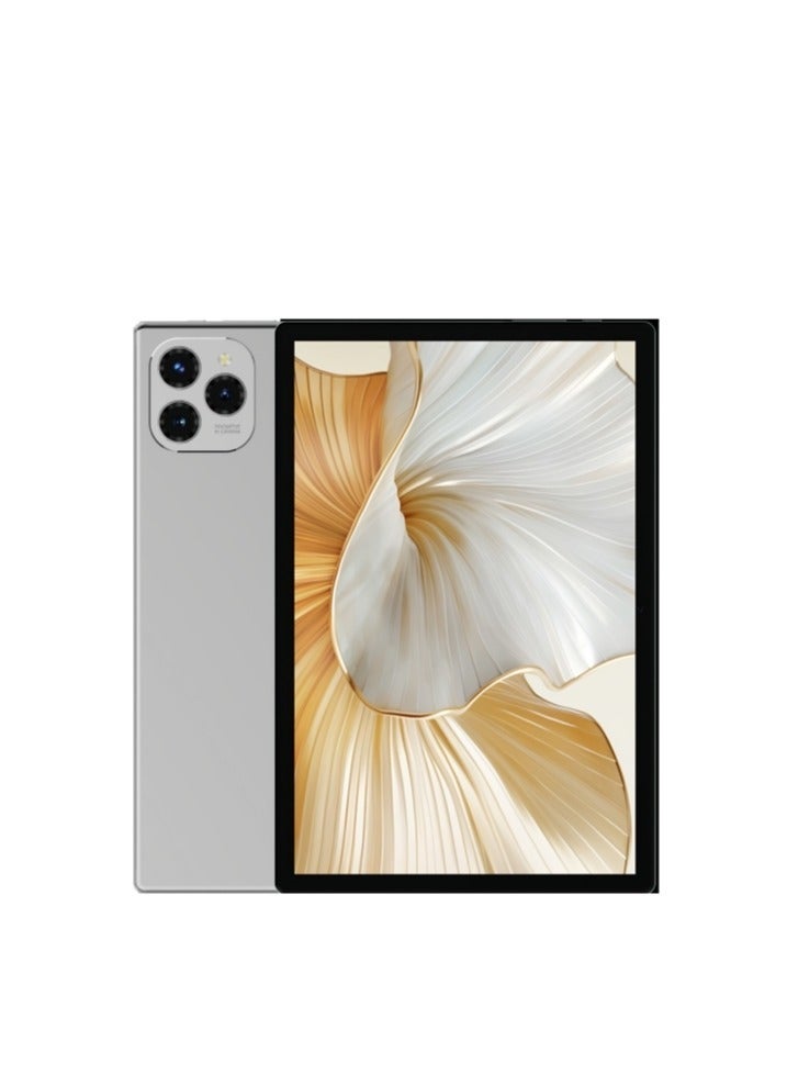 modio M38 5G Tablet with Detachable Keyboard, 10.1-inch HD Display, Massive 512GB ROM and 8GB RAM for Smooth Multitasking, Dual SIM and WiFi Connectivity, Powerful 8000mAh Battery for All-Day Use, Sleek Silver Design – Ideal for Work, Study, and Entertainment  - Image 1