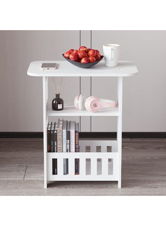 Functional Nightstand & Coffee Table – Square Design with Storage for Bedroom & Living Room - Image 1