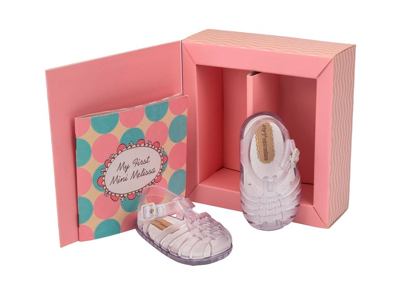 mini melissa My First Possession Sandal for Infants, Clear, 3 - Image 4