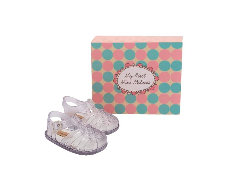 mini melissa My First Possession Sandal for Infants, Clear, 3 - Image 5