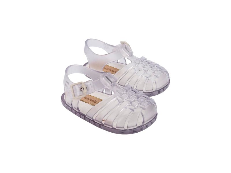 mini melissa My First Possession Sandal for Infants, Clear, 3 - Image 1