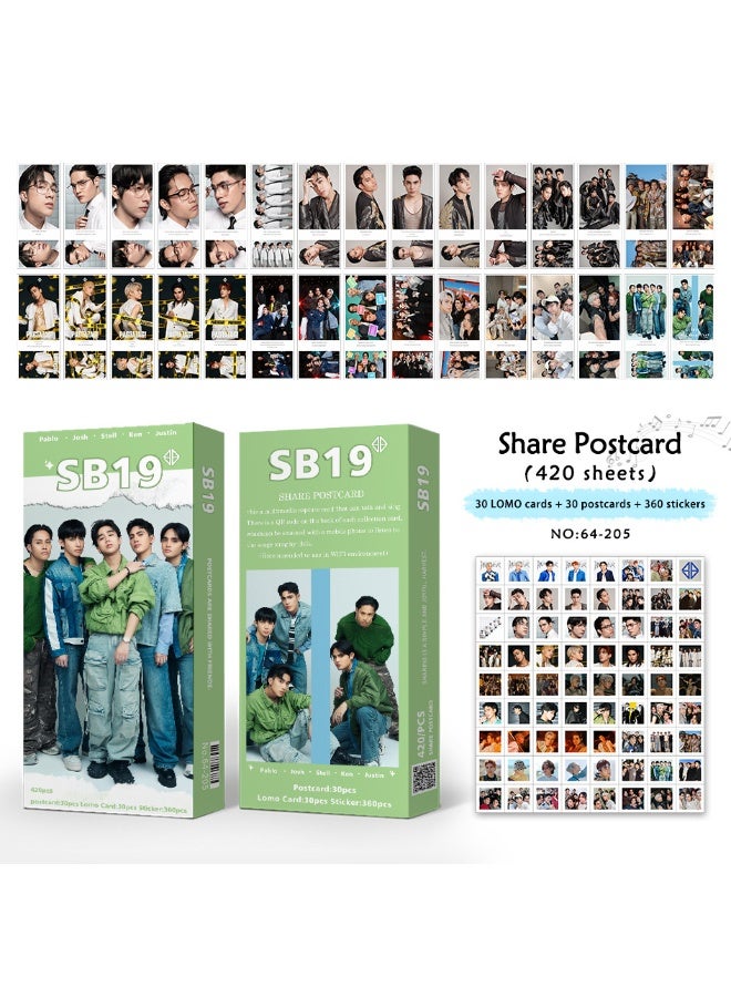 NIBEMINENT 420 Pcs P-Pop SB19 MOONLIGHT Lomo Cards Card For Fans Collection Gifts - Image 1