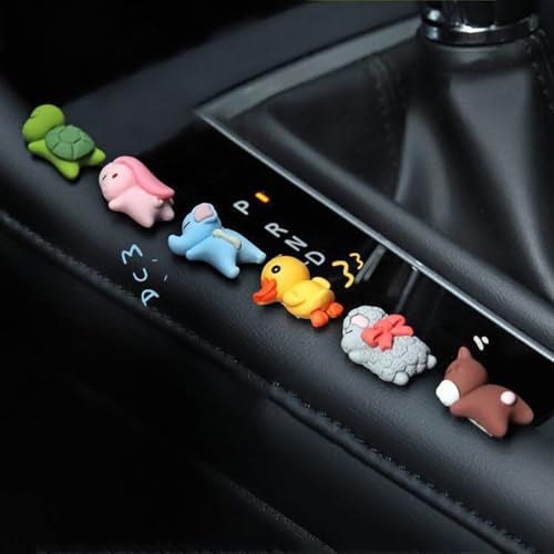 AnWorlet 6 Cute Interior Decorations for Mirrors, Dashboard, Center Console, Stick Anywhere, Fun Gift - Image 1
