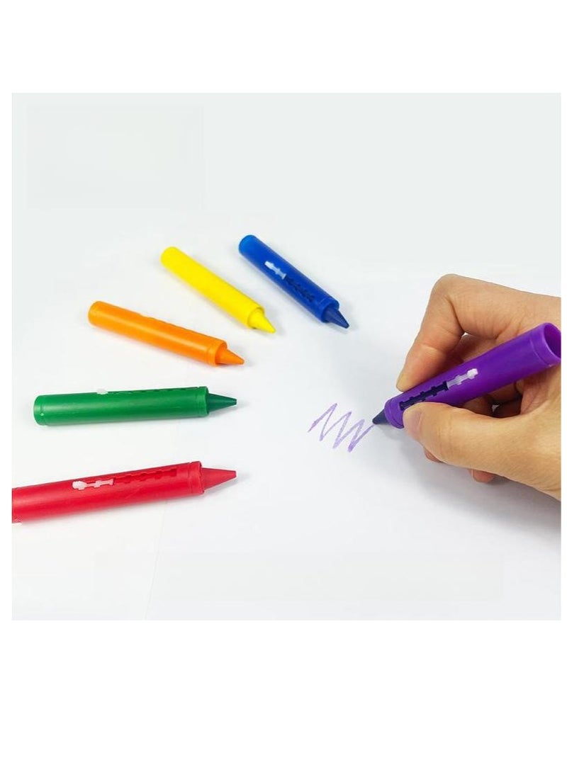 ميكسد 6 قطعة من السهل فرشاة الطلاء القلم غير سامة قابل للغسل القلم للتلوين للبنين والبنات - Image 2