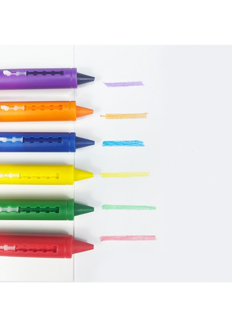 ميكسد 6 قطعة من السهل فرشاة الطلاء القلم غير سامة قابل للغسل القلم للتلوين للبنين والبنات - Image 3