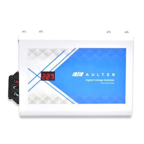 AULTEN Digital Voltage Stabilizer for All Inverter and Non Inverter AC Upto 1.5 Ton AC 4 KVA 3200W 170V-270V AD061 (White) | 3 Year Warranty - Image 1