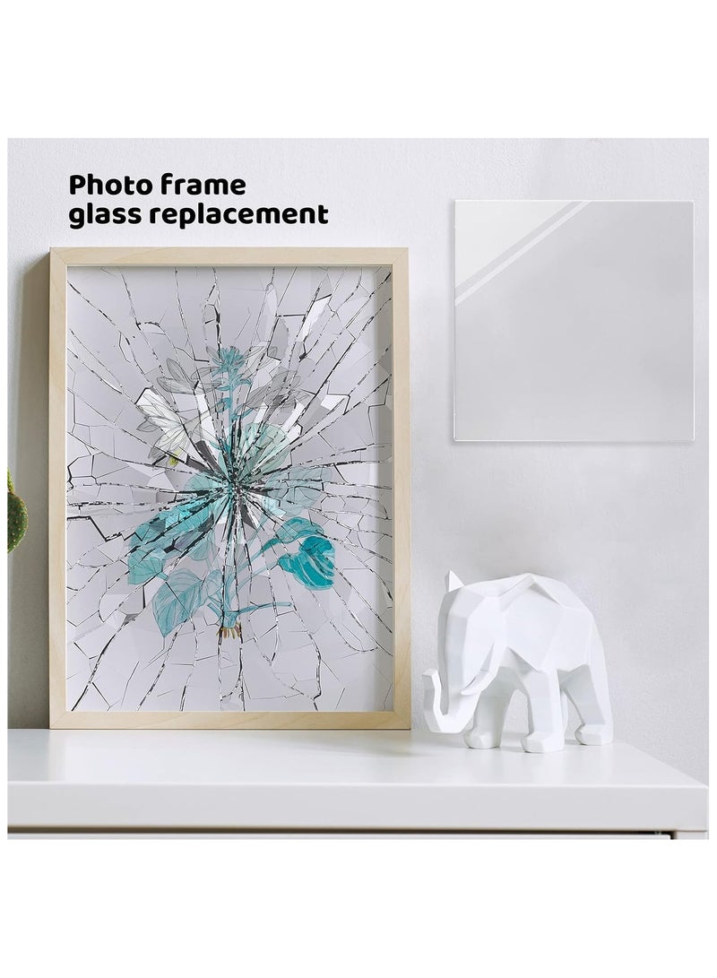 تي بي جي بي الواح اكريليك بلاستيكية شفافة بسمك 2 ملم مقاس 5 × 5 انش، لافتات مربعة اكريليك شفافة للحرف اليدوية ومستلزمات الرسم (8 قطع) - Image 2